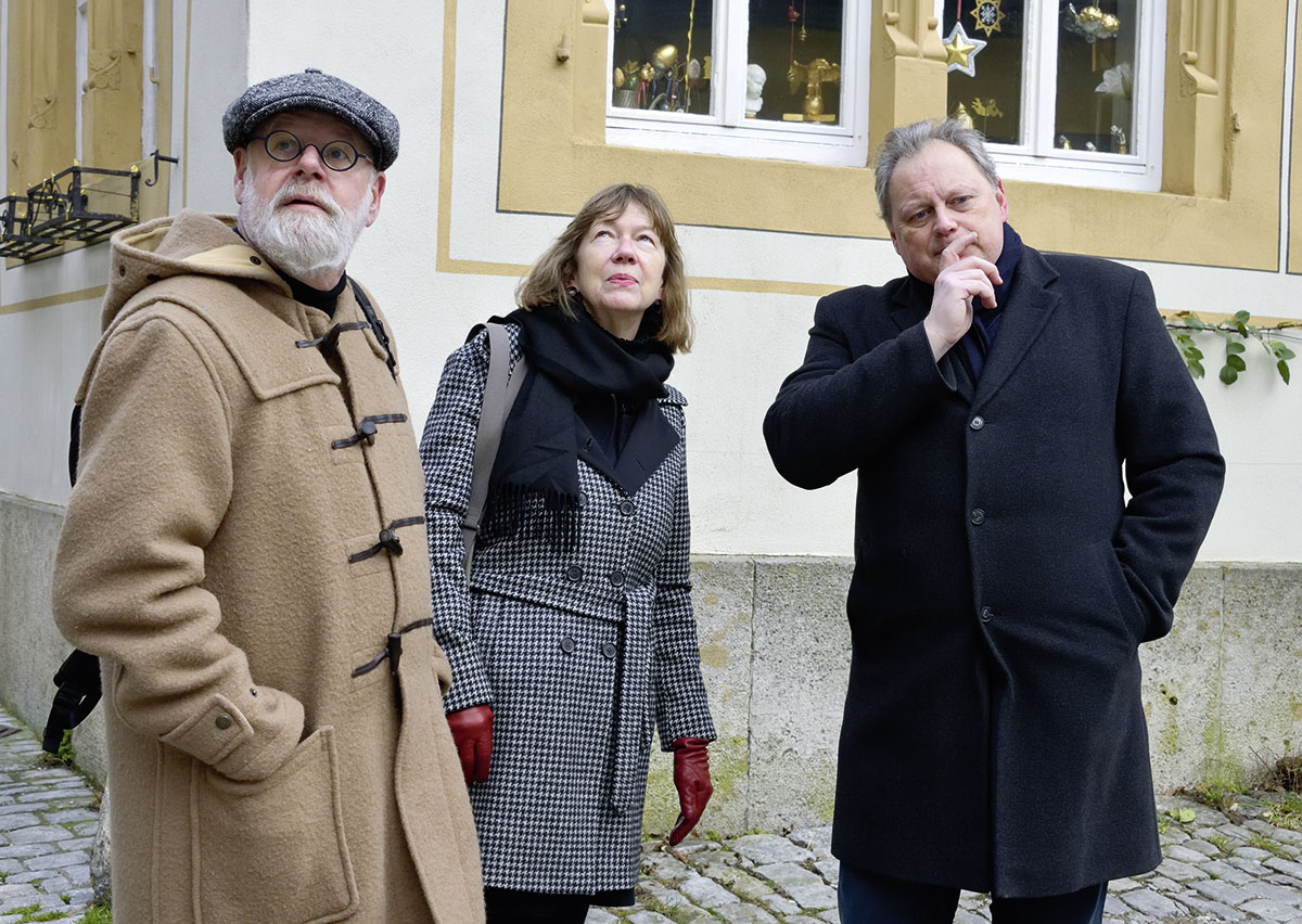 Die Gäste aus Aachen und München im Gespräch mit Stadtbaudirektor Michael Knappe