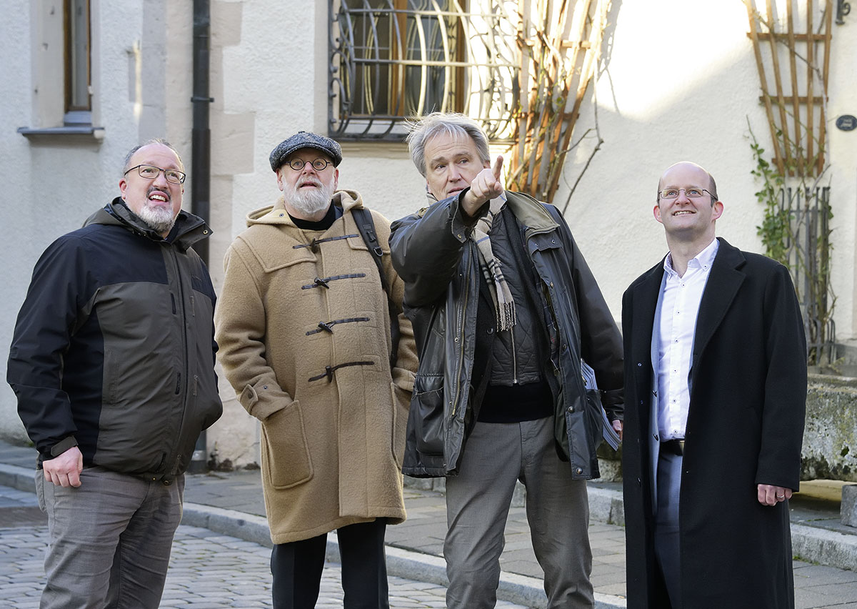 Prof. Dr. Sascha Müller-Feuerstein, Präsident der Hochschule Ansbach, Prof. Dr. Vossen, Tourismusdirektor Dr. Christöphler und Oberbürgermeister Dr. Naser