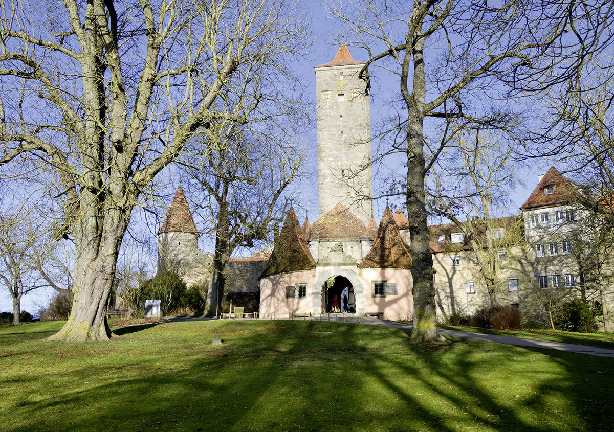 Im Burggarten von Rothenburg ob der Tauber