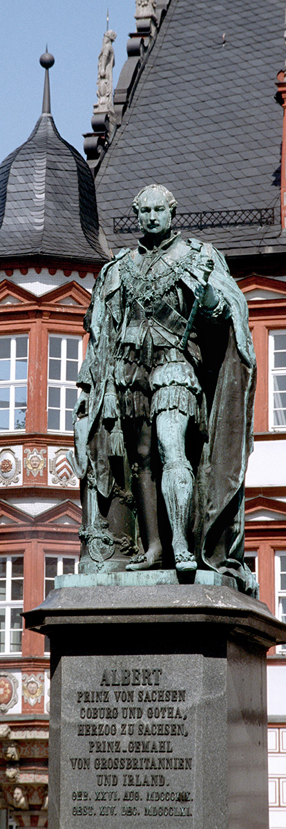 Prinz Albert auf dem Coburger Marktplatz