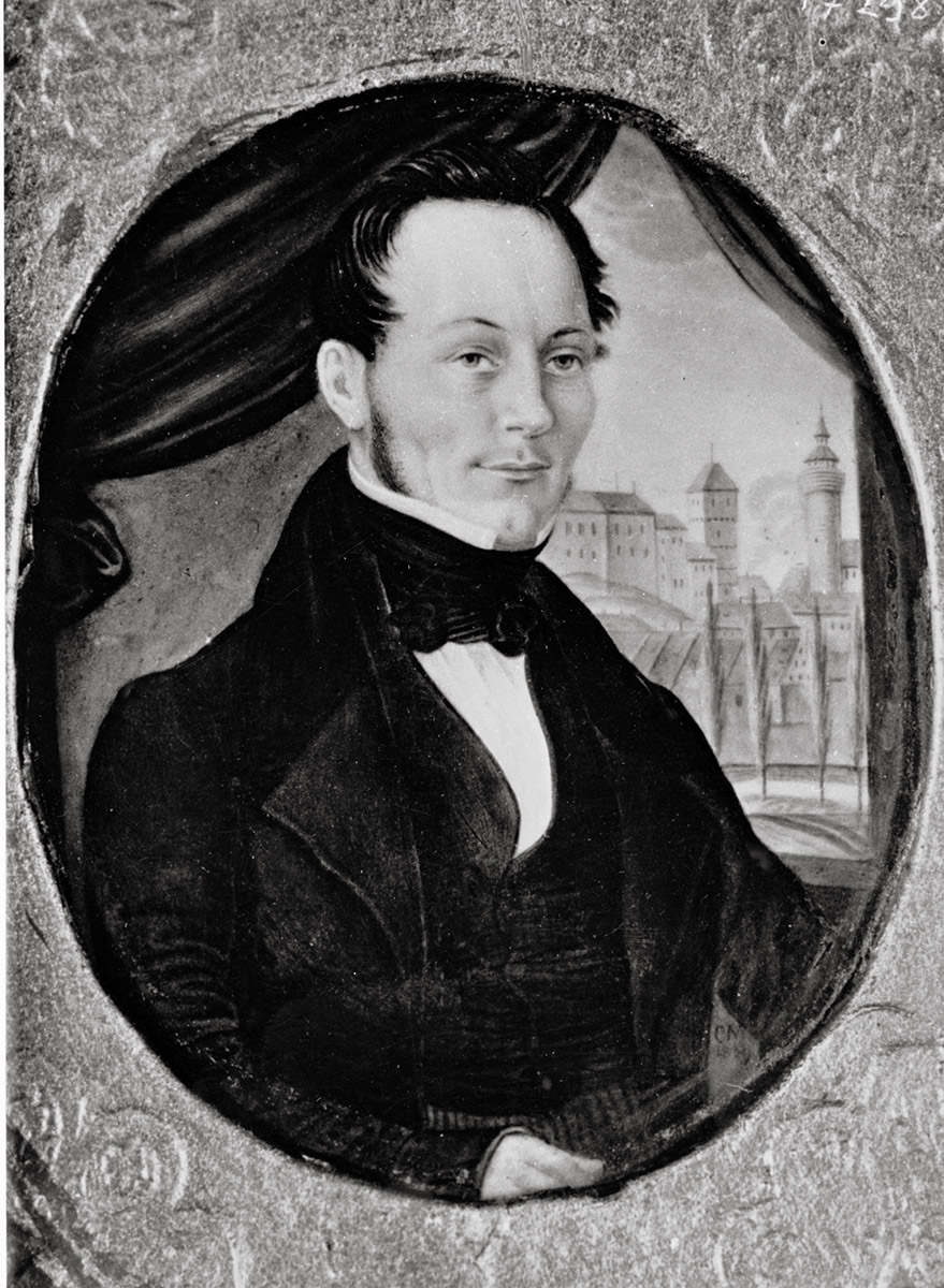 William Wilson, Portrait, vermutlich Porzellanmalerei, Künstler unbekannt, um 1840