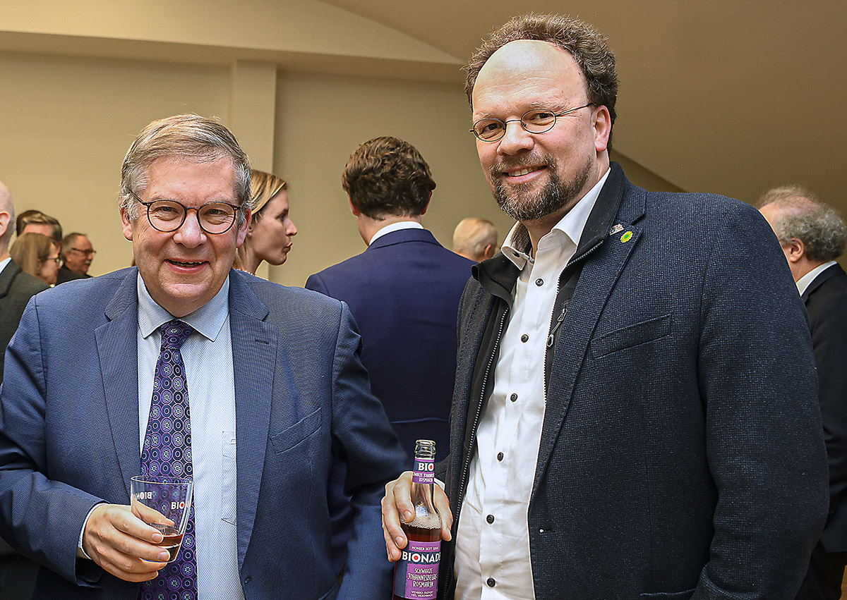 MdL Volkmar Halbleib (l), MdL Patrick Friedl