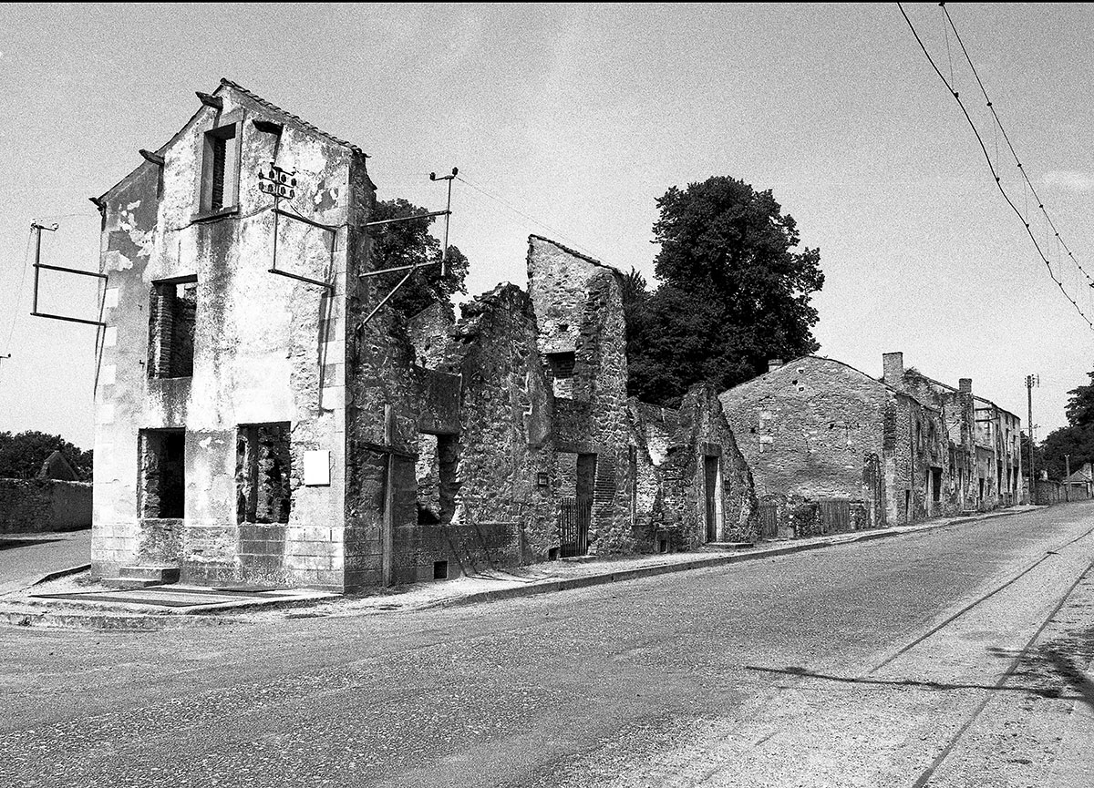 Die Ruinen von Oradour-sur-Glane blieben als Mahnmal und Gedenkstätte erhalten.
