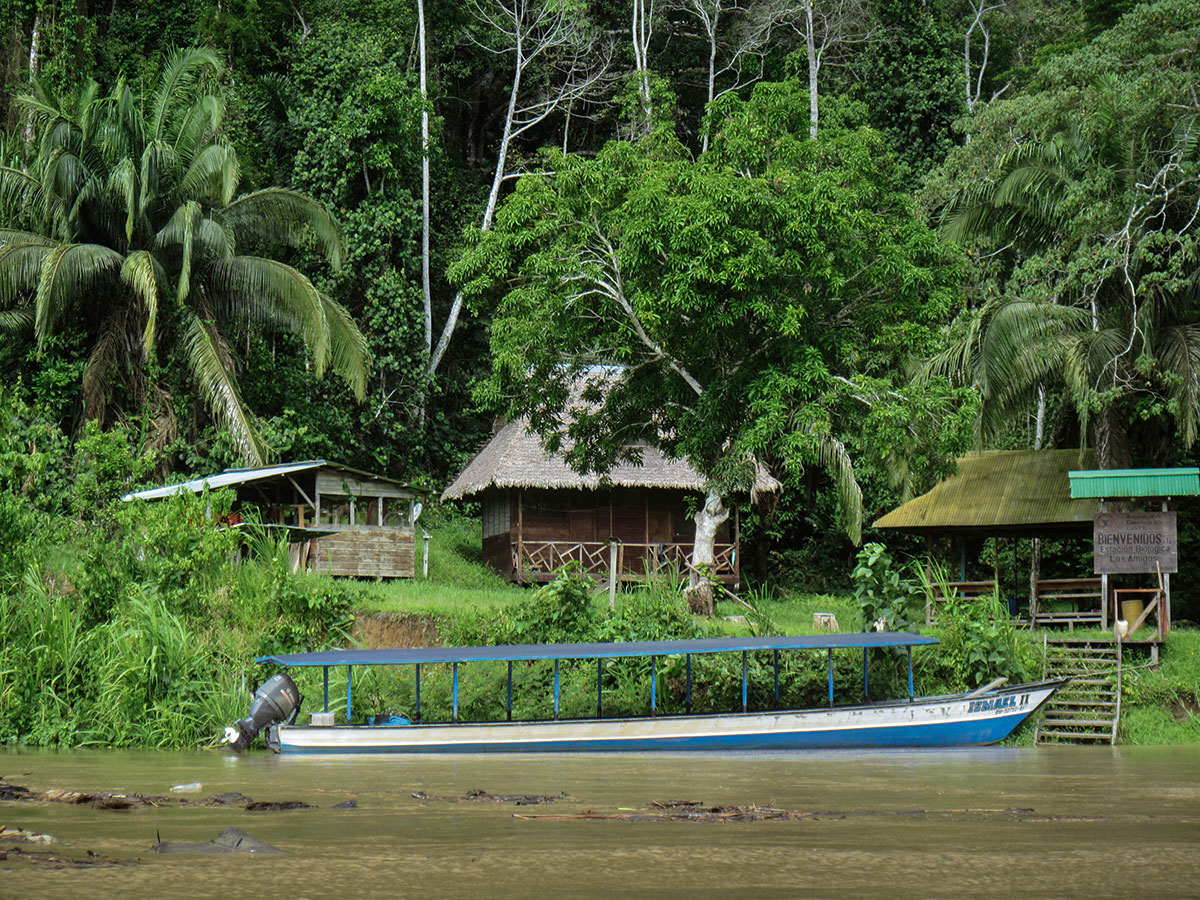 Die Studie zur Kältewelle fand rund um die Forschungsstation „Los Amigos“ im peruanischen Amazonas-Tiefland statt. Man erreicht die Station nach einer 14stündigen Bootsfahrt auf dem Fluß Madre de Dios.