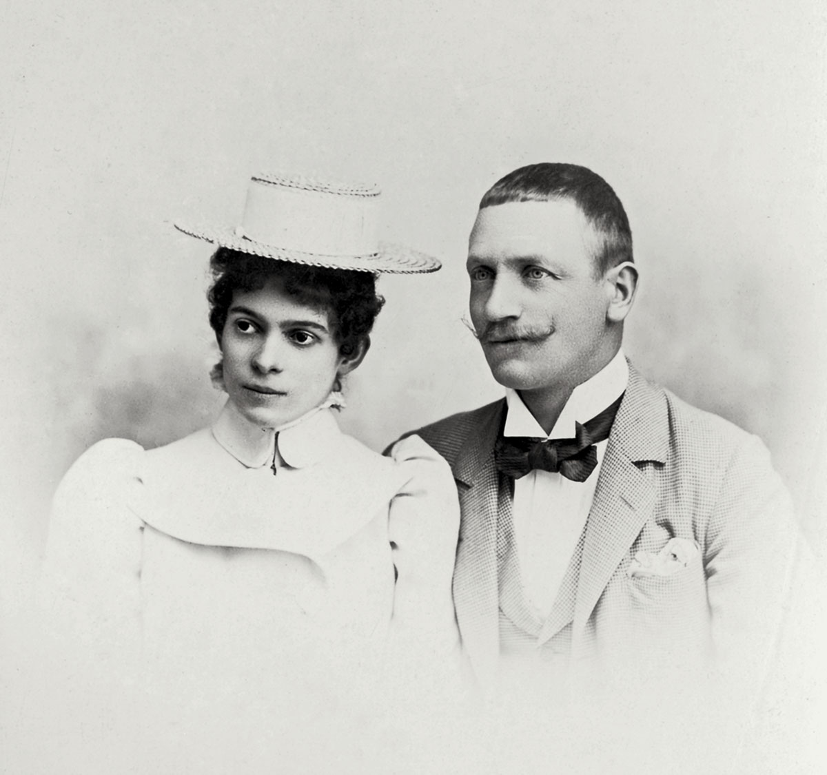 Gräfin Ottilie und Graf Alexander von Faber-Castell kurz nach ihrer Hochzeit im Februar 1898