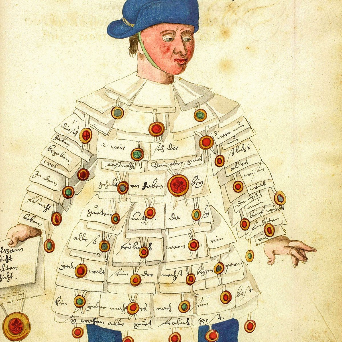 Ablaßkrämer – er verkaufte im Mittelalter und der frühen Neuzeit Ablaßbriefe, die Sündenerlass versprachen.