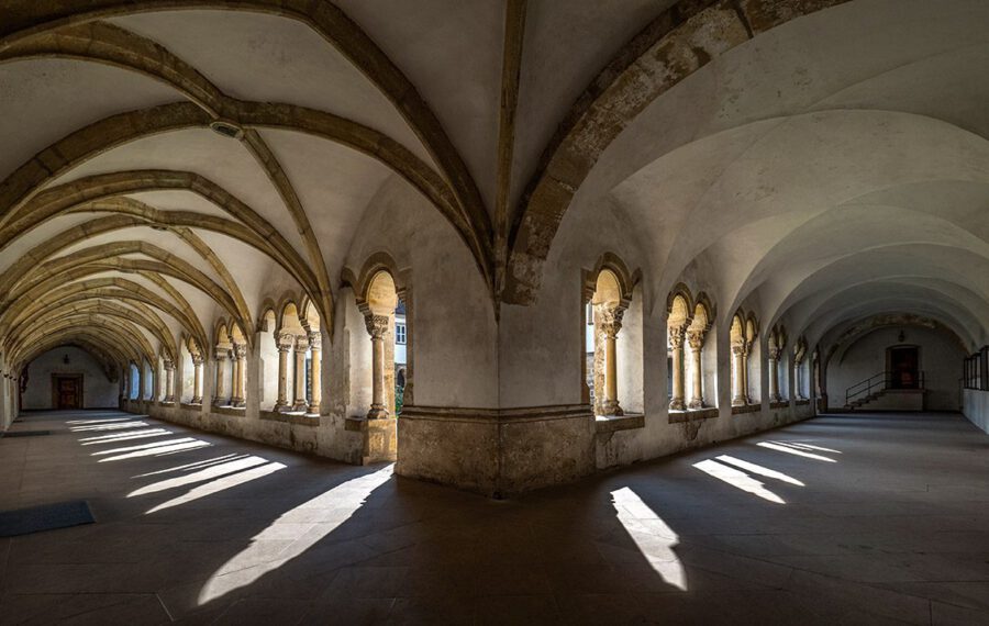 Blick in den Kreuzgang des ehemaligen Klosters
