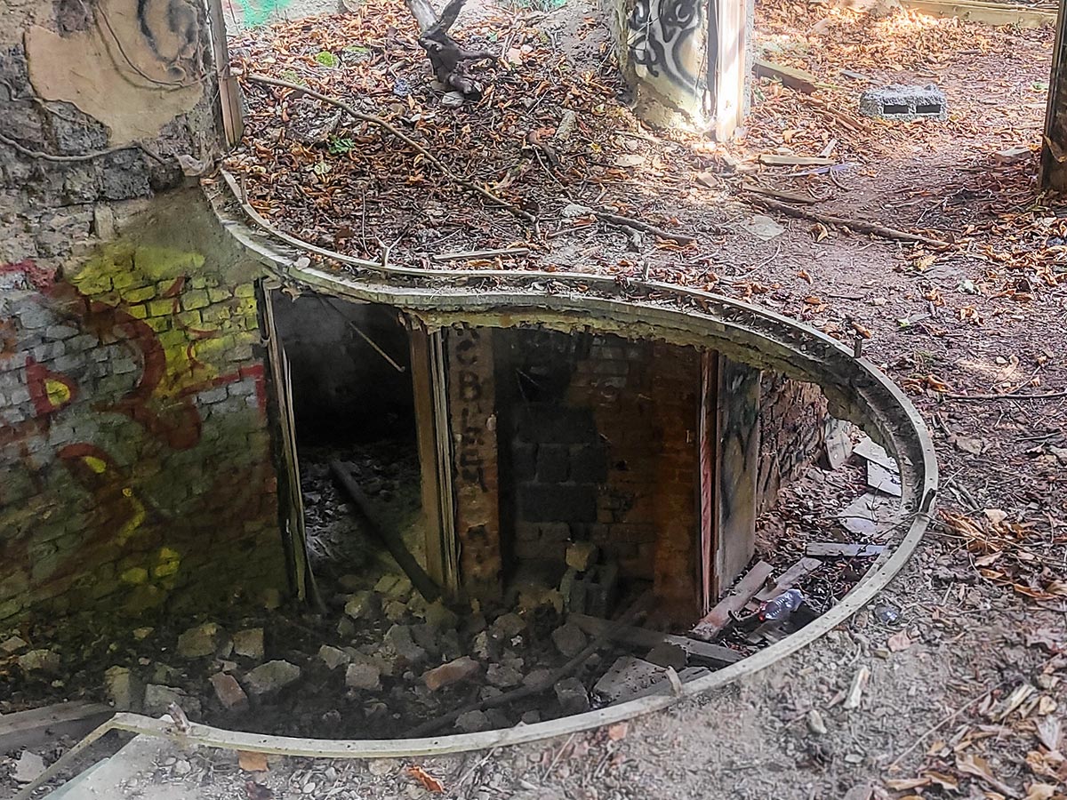 Das ehemalige Tanzcafe Charlott-Terrassen am Nikolausberg in Würzburg