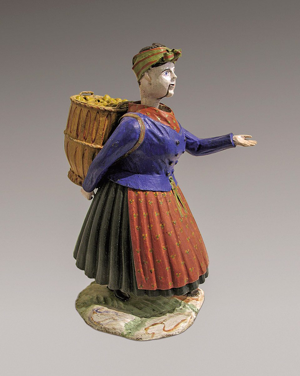 Wackelkopffigur Marktgängerin