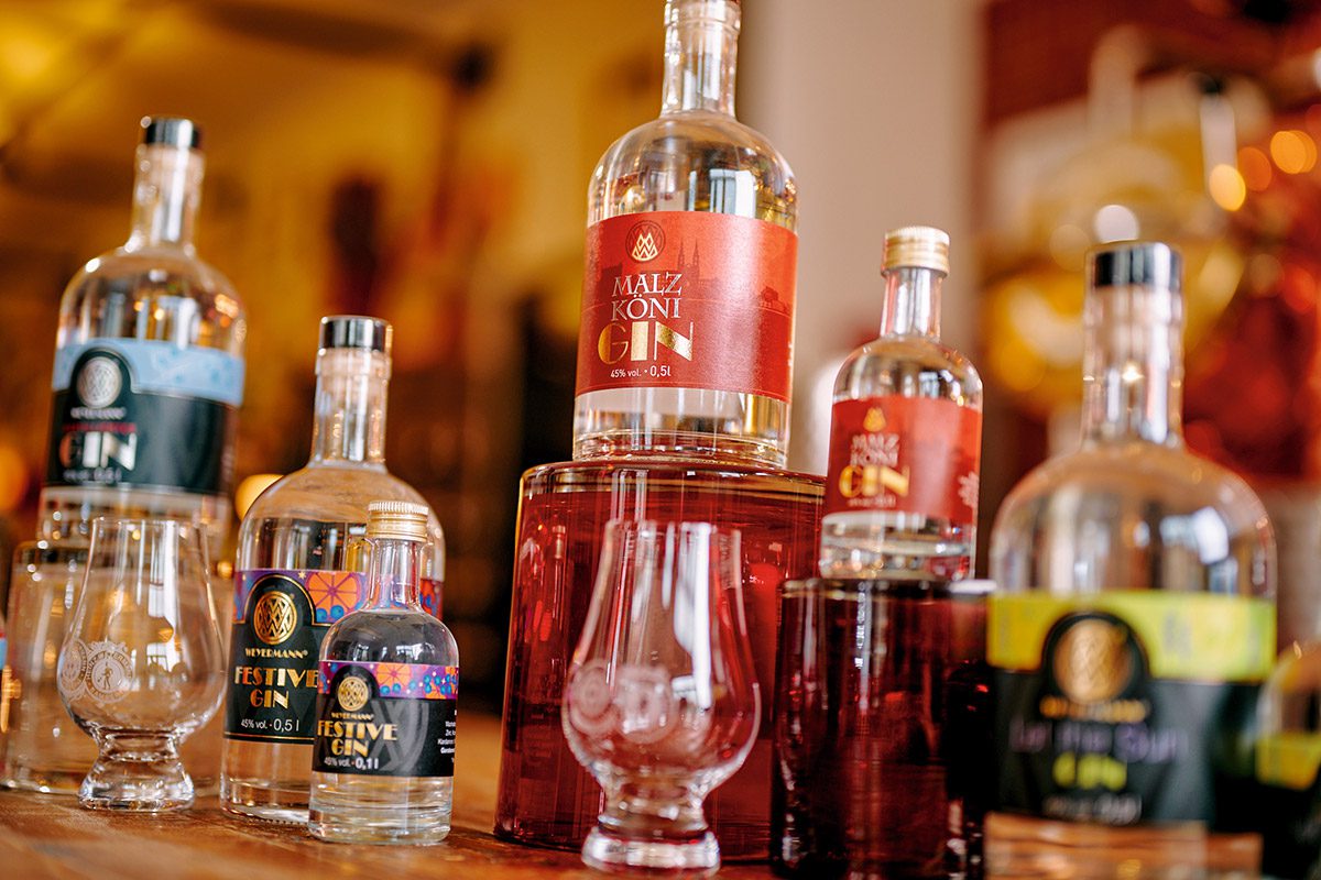 Feinste Destillate aus eigener Herstellung: Weyermann® Gin.