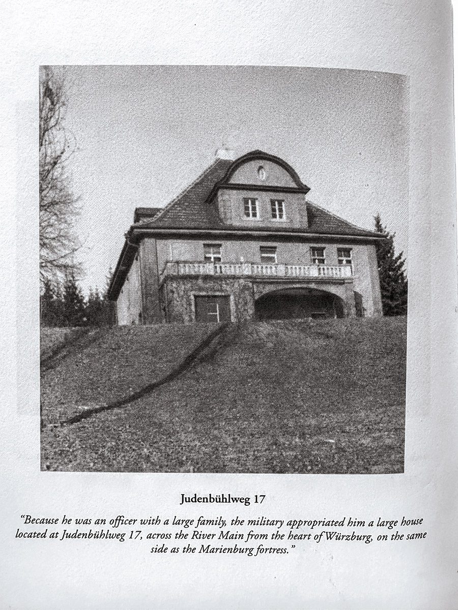 Würzburg, Judenbühlweg 17, aus „Letters home in occupied Germany“, S.44